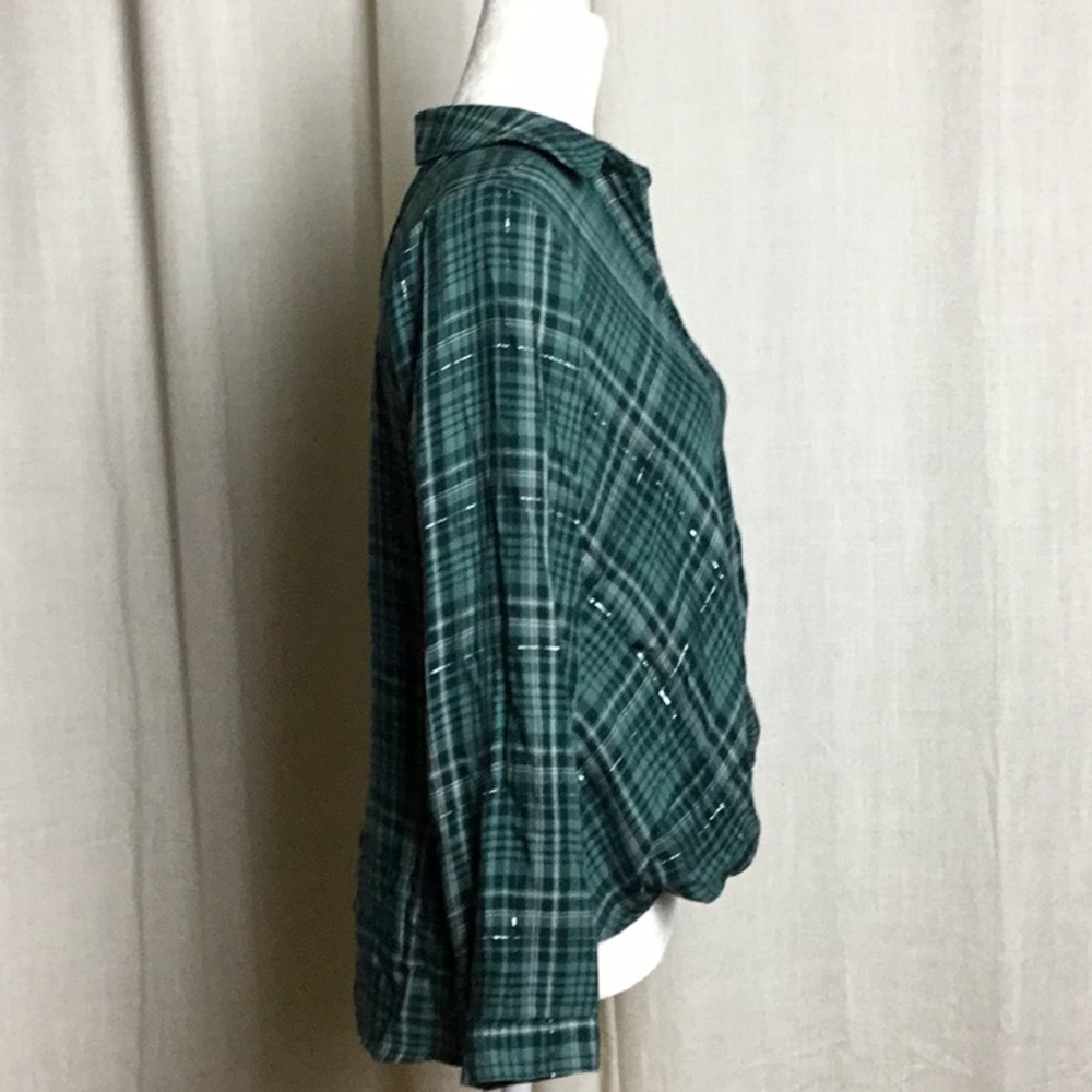 Rock & Republic Plaid Top M - Picture 5 of 8